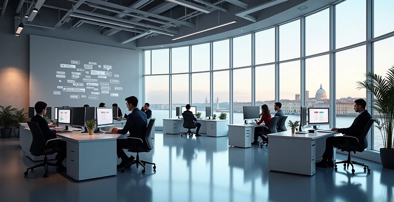 Analisi delle parole chiave dei concorrenti con grafici di posizionamento SEO