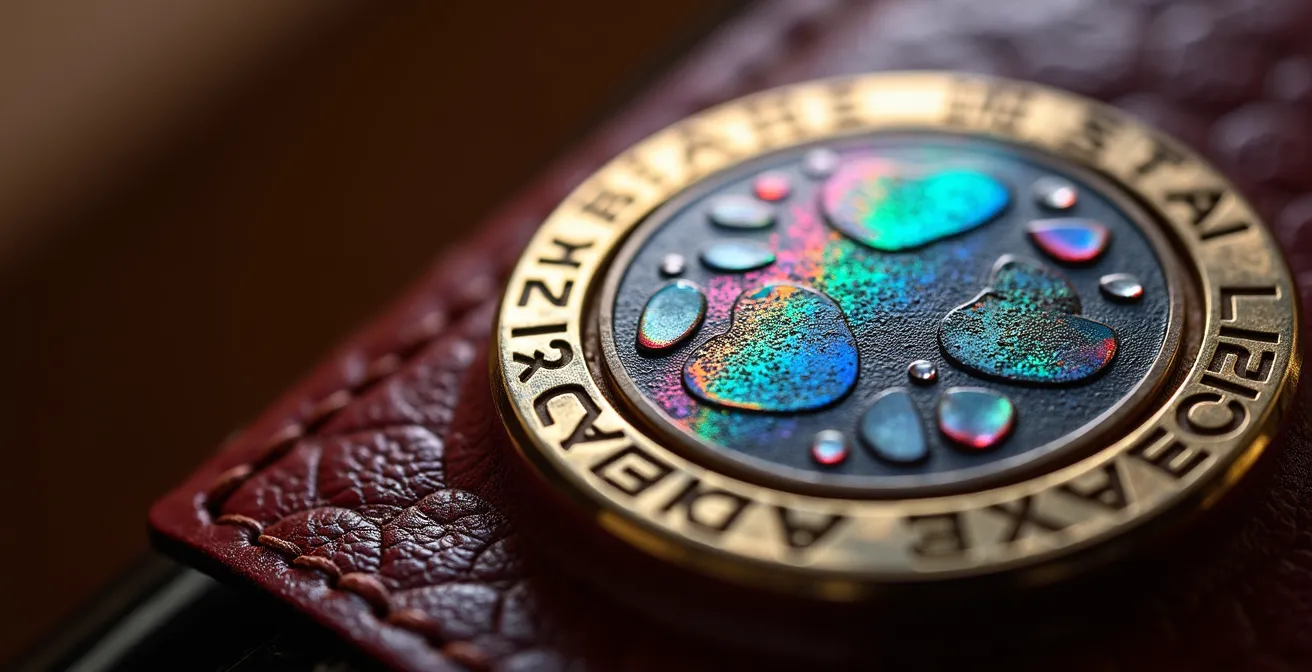 Sistema di verifica basato su blockchain per garantire l'autenticità e la tracciabilità di un prodotto di lusso Made in Italy.