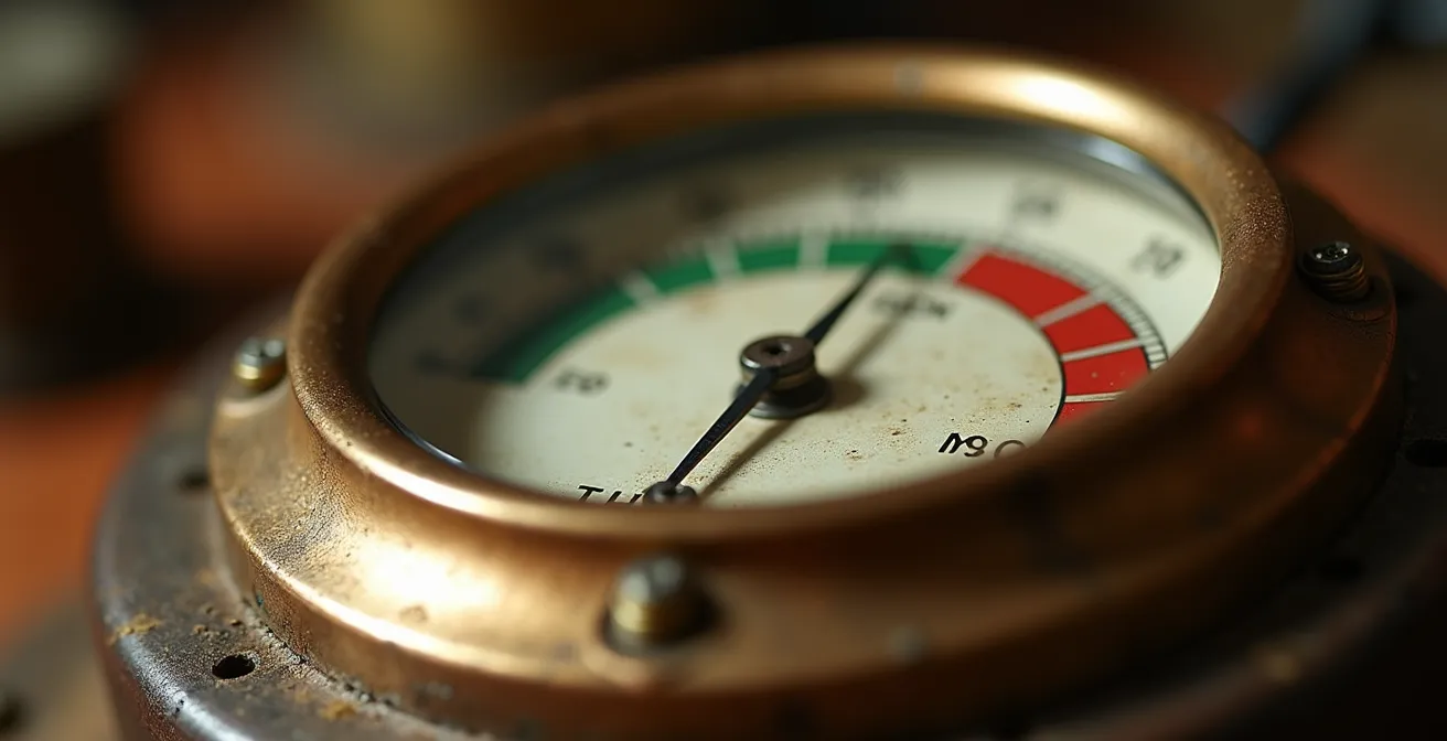 Dashboard analitico con indicatori di performance e segnali di allarme