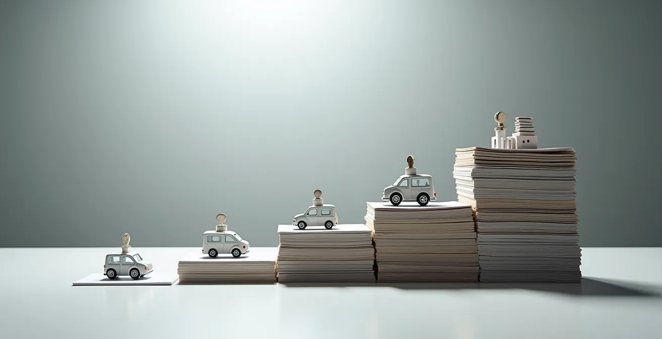 Grafico concettuale che mostra la matrice di priorità per il rinnovamento del brand