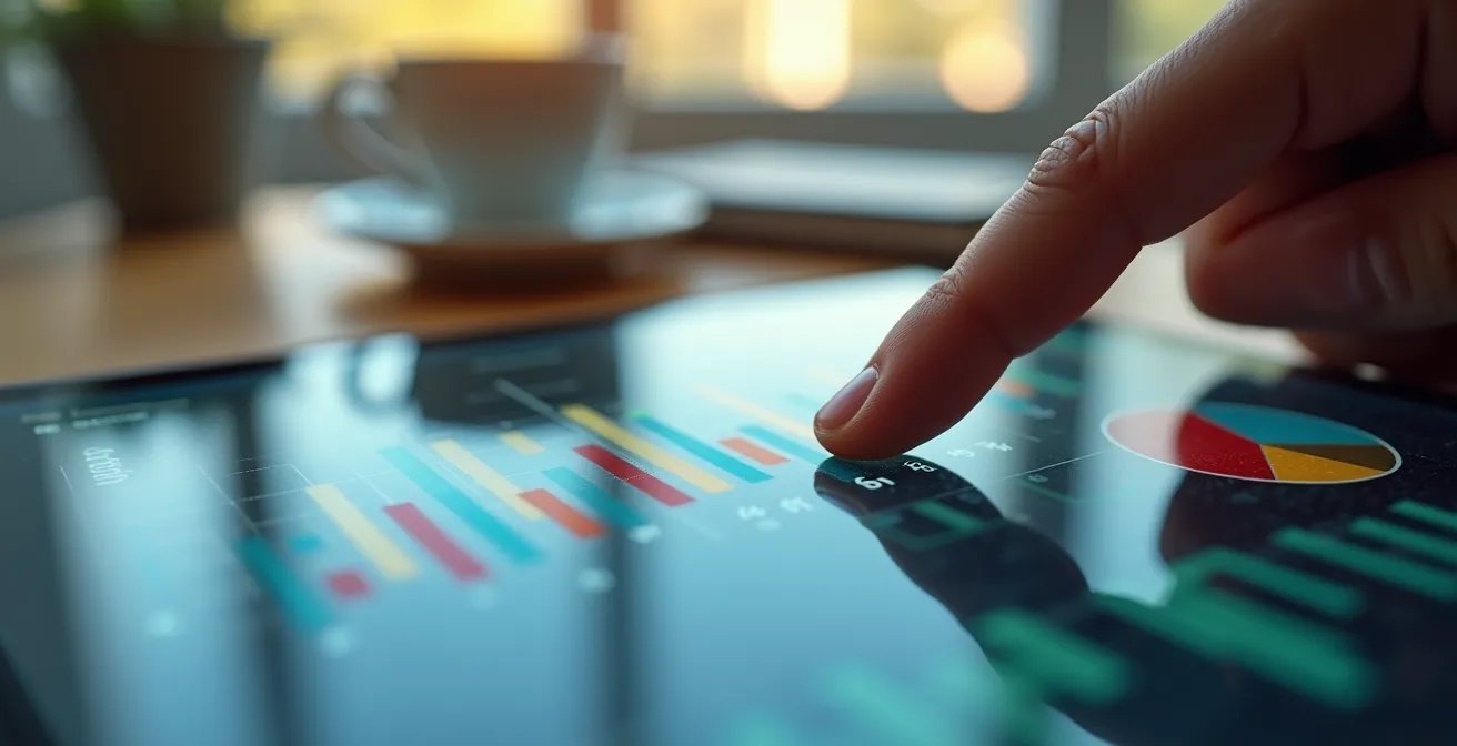 Dashboard analitico mostra curve di costo e reach per diverse strategie di targeting