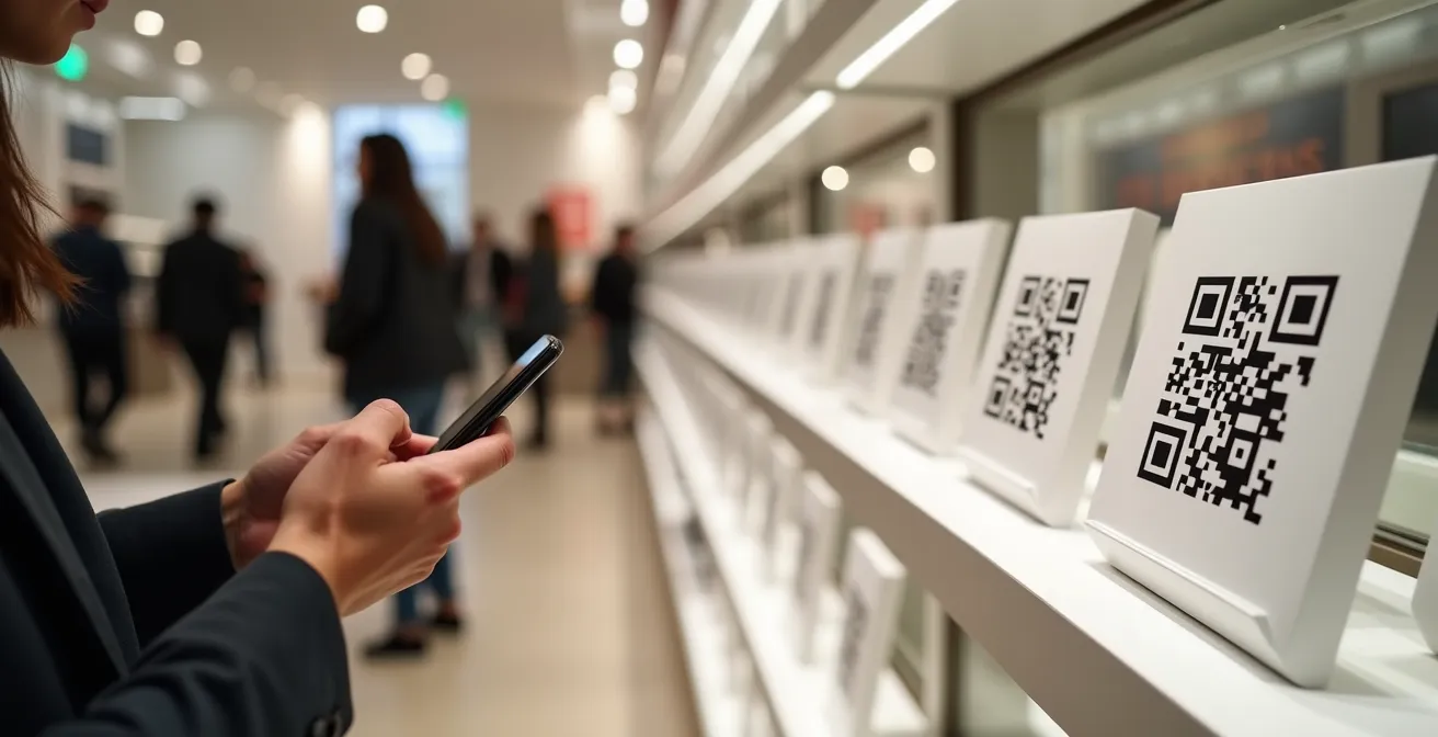 Sistema di tracciamento QR code integrato nell'ambiente retail