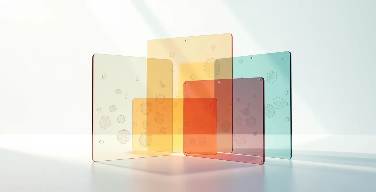 Rappresentazione astratta di dati visualizzati attraverso pattern geometrici colorati